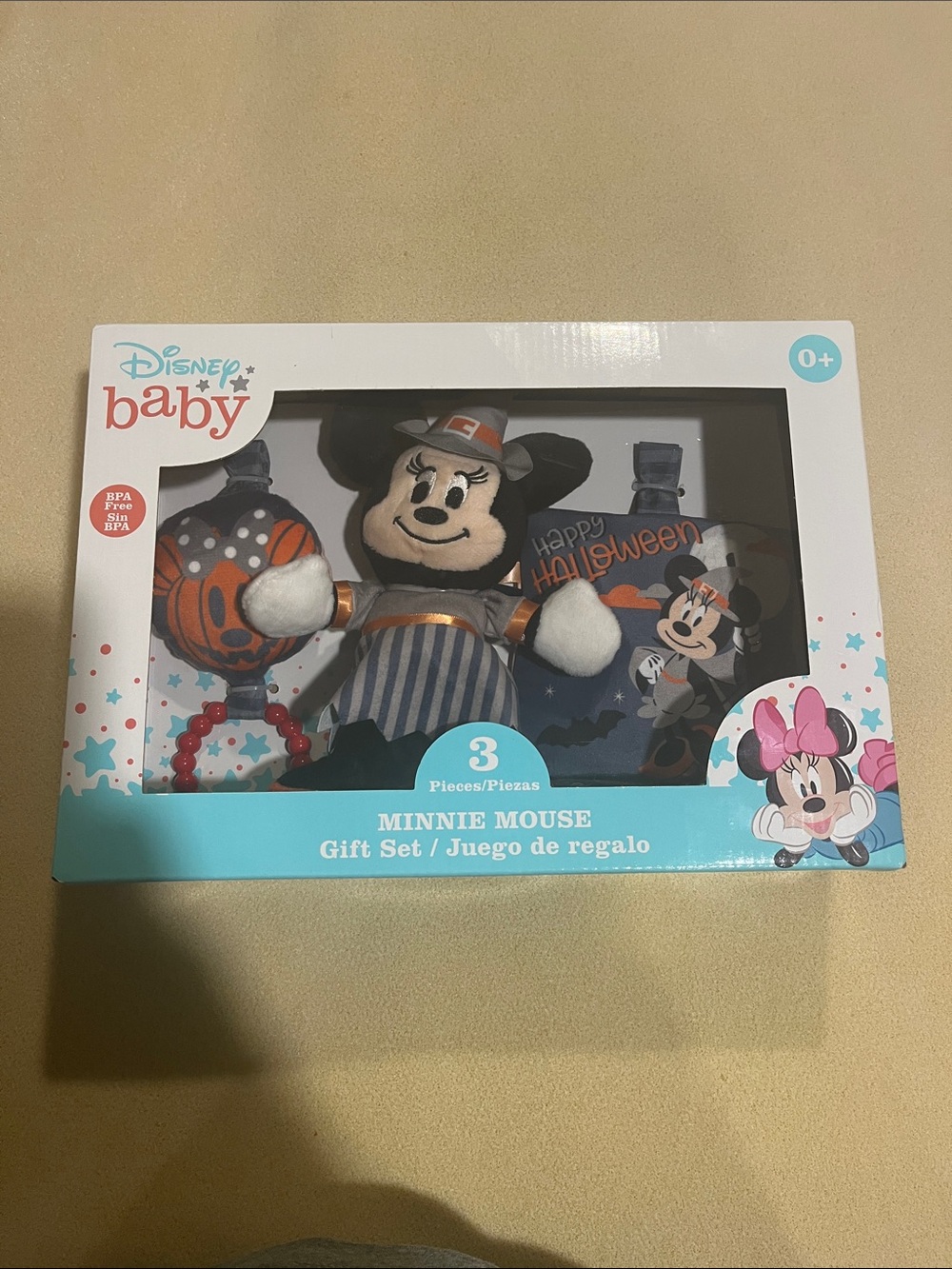Disney Minnie Mouse Halloween Plush Gift Set - Black & Orange